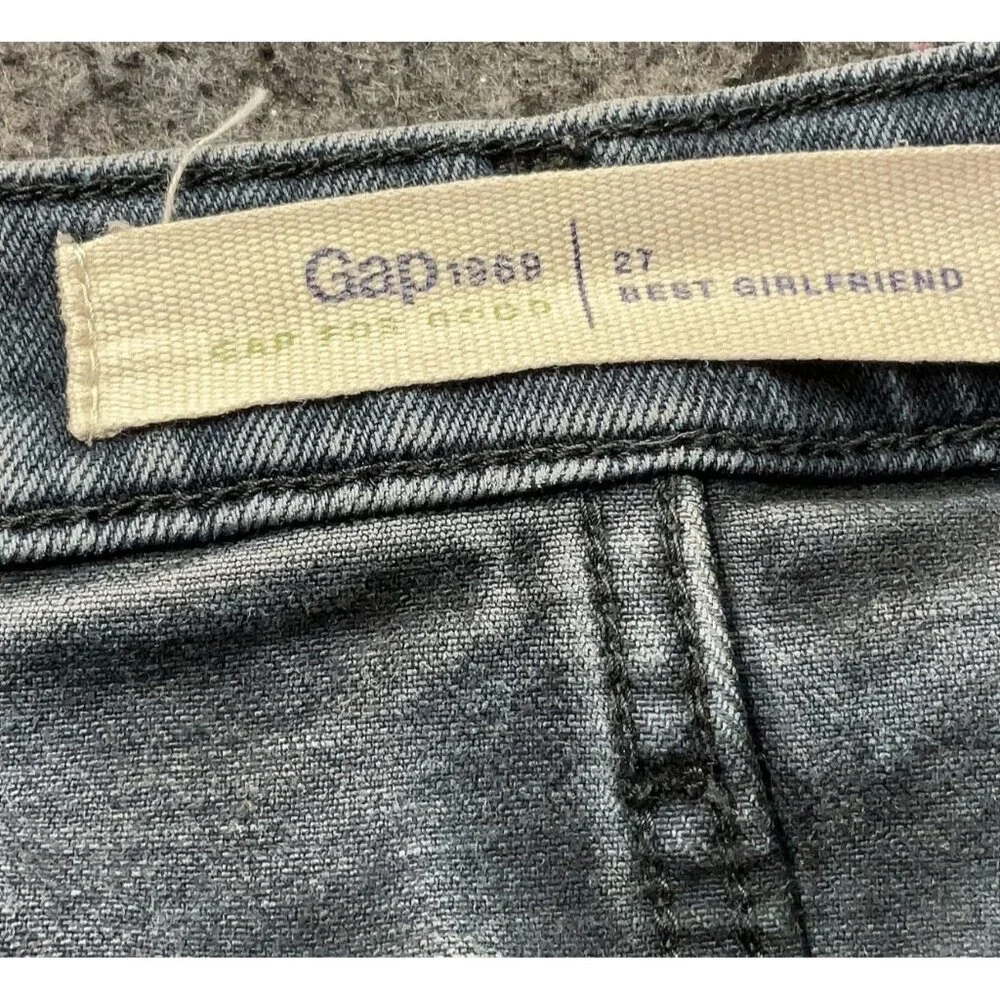 Gap Womens Mid Rise Best Girlfriend Jeans Denim Size 27 - Picture 7 of 10